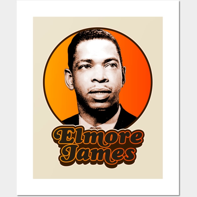 Retro Elmore James Tribute Wall Art by darklordpug